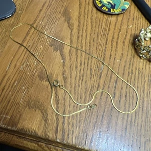 Vintage goldene Kette gemarkt Korea 16 cm N765 - Bild 1 von 4