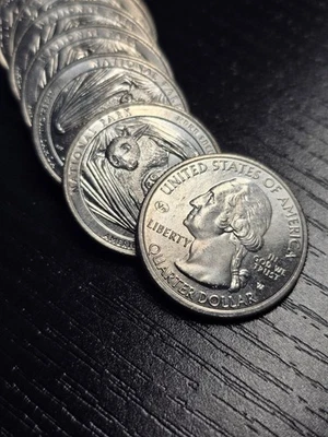 2020 W America Samoa "Bat" Quarter-West Point Mint Mark & V-75 Privy Mark - Image 1 of 3