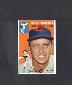 1954 TOPPS #46 KEN RAFFENSBERGER-4--BV $25--REDS--NO CREASES--EX/MT/NR/MT++ - Bild 1 von 2