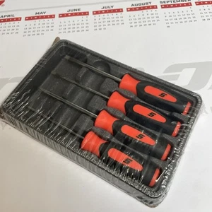 *NEU* Snap-on Tools USA 4-teilig orange Soft Grip Mini-Grip Schraubendreher Set SGDX40BO - Bild 1 von 8
