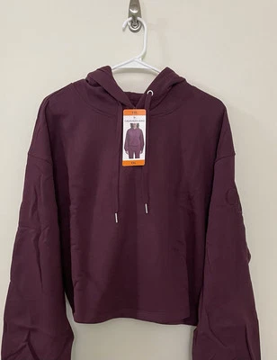 Moletom Calvin Klein Jeans Feminino Cropped Moletom Borgonha Feminino XXL - Imagem 1 de 3