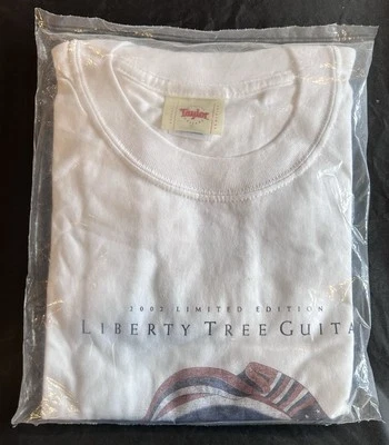 Camiseta Taylor Guitars Liberty Tree XL 2002 Extremadamente Limitada Rara De Colección Nueva Foto 1 de 3