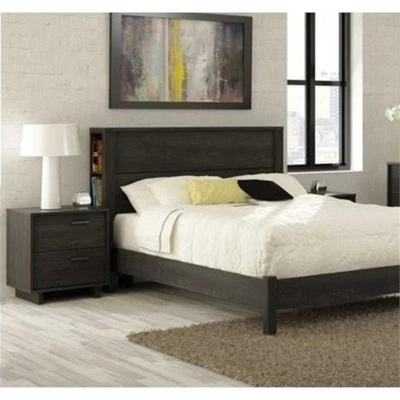 South Shore Fynn Nightstand in Gray Oak - Image 1 of 4