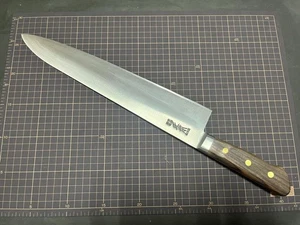 Masamoto Sohonten Saiko Carbon Steel Gyuto Knife 33cm Rosewood Handle New - Picture 1 of 4