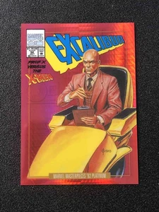 Professor X 2024 Marvel Masterpieces 92 Platinum Variant Covers Red Prism /292 - Picture 1 of 2