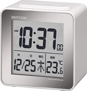 RHYTHM FitWave D158 Alarm Clock, Radio-Controlled, - Picture 1 of 5