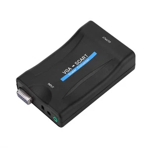 VGA To SCART Video Audio Converter Adapter USB With Remote Control FY - Bild 1 von 8
