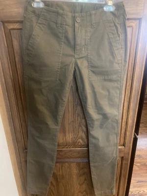 CAbi #3199 Size 0 The Scout Stretch Chino Olive Green Skinny Pants Casual - Image 1 of 2