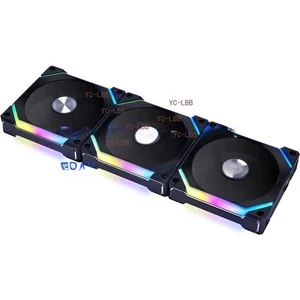 Fan Lian Li UNI SL120 V2 RGB czarny 3x 12cm zestaw wentylatorów z kontrolerem SL120V2-3B - Zdjęcie 1 z 2