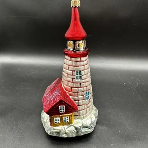 1997 CHRISTOPHER RADKO SHORE LIGHT LIGHTHOUSE 7" ORNAMENT NANTUCKET - Picture 1 of 14