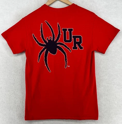 UNIVERSITY OF RICHMOND SPIDERS T-Shirt Mens S Crewneck Short Sleeve Cotton Red Cover