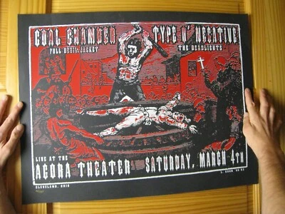 Type O Negative Coal Chamber Poster Concert '03 Signed - Image 1 of 3