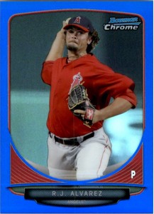 2013 Bowman Chrome Mini Blue Refractors #24 R.J. Alvarez /99