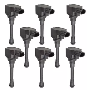 Hitachi OEM Set of 8 Ignition Coils For Nissan Titan 17-18 Titan XD 16-18 5.6 V8 - Picture 1 of 1