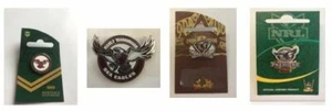 SET OF 4 MANLY SEA EAGLES NRL HERITAGE LOGO, MASCOT, 08 PREMIER & CENTENARY PINS - Bild 1 von 1