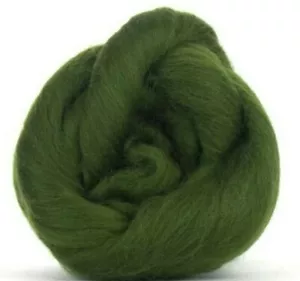 Mellow Green Merino Wool Fibre Roving 50g - Wet & Needle felting Spinning - Picture 1 of 1