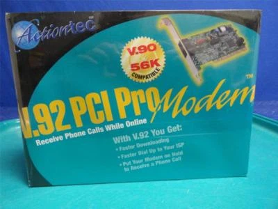 NEW Pro Modem 56k V.92 PCI  Bus Phone Dialup Actiontec PCIV9219-01  E33 - Image 1 of 3