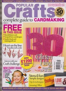 POPULAR CRAFTS MAGAZINE #10 2016, COMPLETE GUIDE TO CARDMAKING, NO GIFTS. - Picture 1 of 1