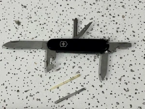 Victorinox Swiss Army Knife Tinker Suisse Switzerland Black 91mm— - Picture 1 of 10