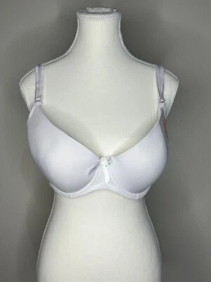 NWT 36DDD Angelina Womens White Underwire Padded Convertible Full Coverage Bra - Image 1 of 4