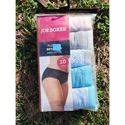 Plus Size Womens Underwear Joe boxer Boyshort 5 pack - Image 1 of 2