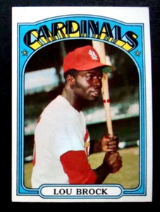 1972 -Topps #200 LOU BROCK ST. LOUIS CARDINALS HALL OF FAMER *NICE* - Picture 1 of 3