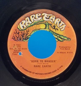 Rare Earth 45 Born To Wander / Here Comes The Night NM / NM EX G6 - Picture 1 of 2