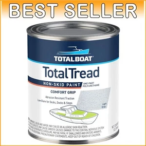 Comfortable, Durable Non-Slip Deck Paint - Light Gray, Quart for Boats & More - Picture 1 of 11