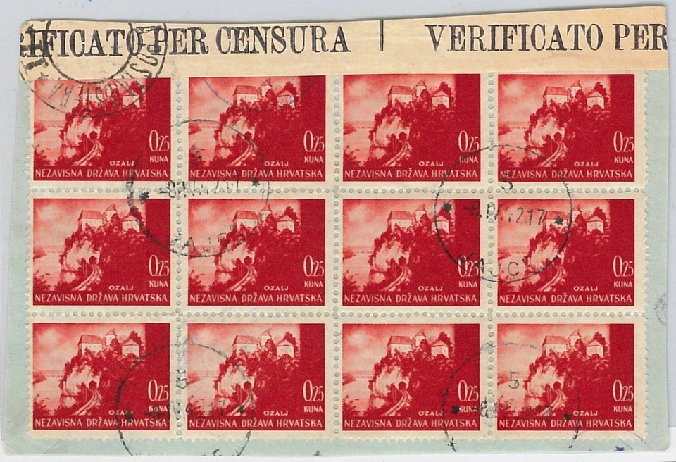 Hrvatska CROATIA -  POSTAL HISTORY:  cover cut-out JAJCE 08.04.1942 - Image 1 of 1