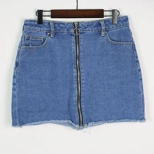 "Falda delantera con cremallera con dobladillo cruda PACSUN 27" - Imagen 1 de 4
