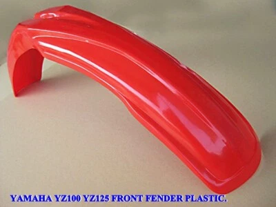 Fit YAMAHA YZ100 YZ125 FRONT FENDER Red Plastic BRAND NEW  [as200] Foto 1 de 4