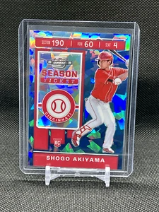 Shogo Akiyama 2020 Panini Chronicles Contenders Optic Blue Ice /99 #26 Rookie RC - Picture 1 of 3