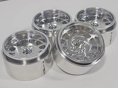 4PCS Aluminum 2.1 inch Beadlock Wheel Rims & Wheels Cap for 1/10 RC Crawler car - Image 1 of 4