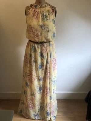 Ruiyige Floral Maxi Dress (belt not Included) - Size L — 第 1/4 张图片