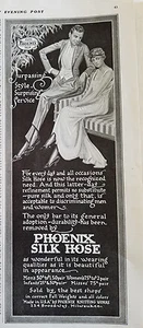 1915 Mens Womens PHOENIX SILK HOSE Hosiery Stockings All Occasions Ad - Picture 1 of 1