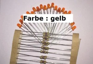 Malutronik 1429 LED 1,8mm + Widerstand gelb, 20 Stück - Bild 1 von 1