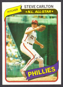 1980 Topps Baseball #210 Steve Carlton [Phillies] [NM/MT+] [SHARP!!]