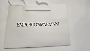 Original Emporio Armani weiße Einkaufstasche/Papiertüte/Geschenktüte 23x16x9cm - Bild 1 von 3