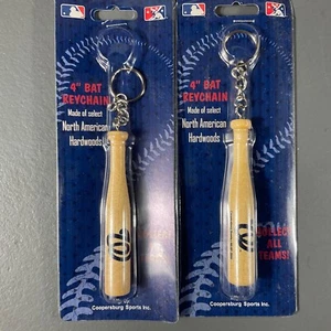 Washington Nationals Wooden 4 In. Bat Metal Keychain MLB Baseball LOT OF 2 Black - Picture 1 of 24