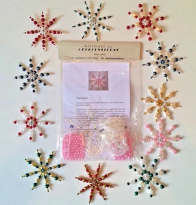  versch. Perlensterne  Bastelset - Auswahl - Perlen Sterne Drahtsterne  Schmuck - Bild 1 von 11