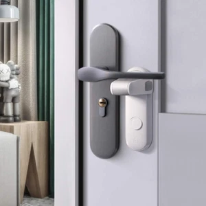 Childproof Door Lever Lock, Baby Safety Door Handle Lock, Easy to Install and Us - Picture 1 of 7