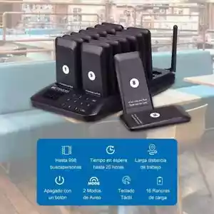 16 Restaurant Coaster Pager Guest Call Wireless Paging Queuing Calling System AU - Picture 1 of 7