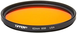 62mm 85B Camera Lens Filter Adjusts Tungsten to Daylight for Natural Colors - Picture 1 of 3