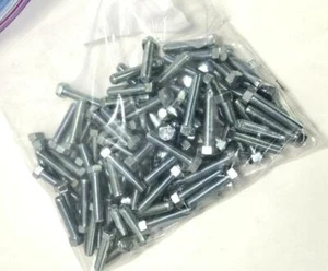 10mm x 1.25 x 45mm Bolt (8.8) - Package of 100 Silver Colored FREE SHIPPING - Picture 1 of 2