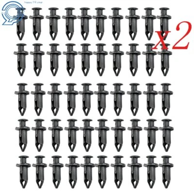 100x Coche 8mm Diámetro Agujero Plástico Remaches Sujetador Auto Guardabarros Parachoques Pin Clips Foto 1 de 4
