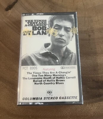 The Times They Are A Changing Bob Dylan Columbia Cassette Tape PCT 8905 -SEALED - Image 1 of 4