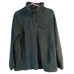 32 Grad Hitze Gr. Medium grau Fleecepullover Sweatshirt 1/4 Druckknopfleiste - Bild 1 von 9