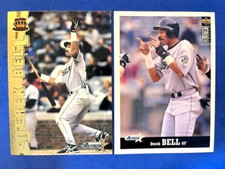 MLB - Derek Bell 1997 Pacific & 1997 Upper Deck Collector's Choice - Astros