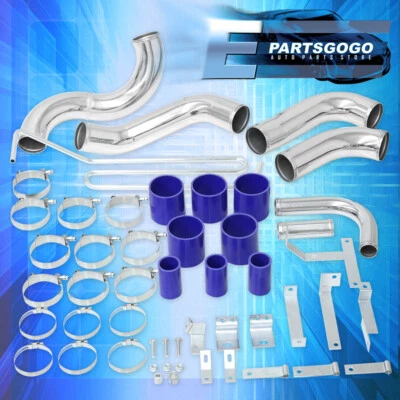 For 93-97 Mazda RX7 FD 13B Bolt-On Turbo Intercooler Piping Kit + Clamps Coupler - Изображение 1 из 4