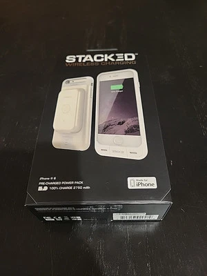 Funda de teléfono con cargador magnético inalámbrico dorado apilado 2750 mAh para Apple iPhone 6 Foto 1 de 2